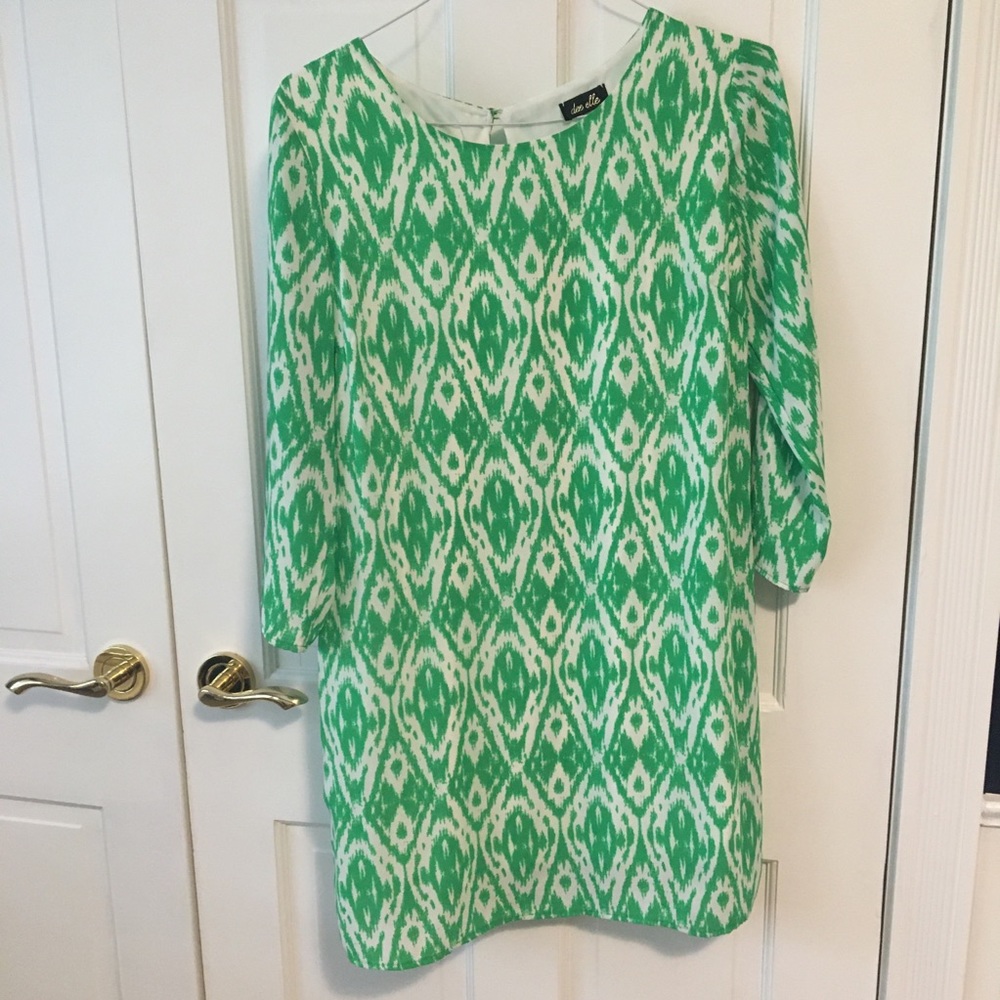 Green cocktail dress - medium